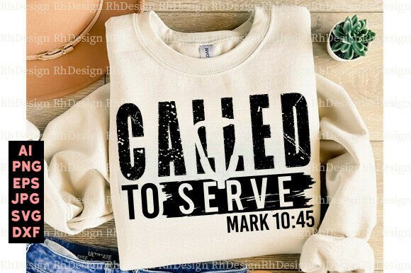 Called to Serve PNG: A Versatile Graphic for T-Shirt Designs