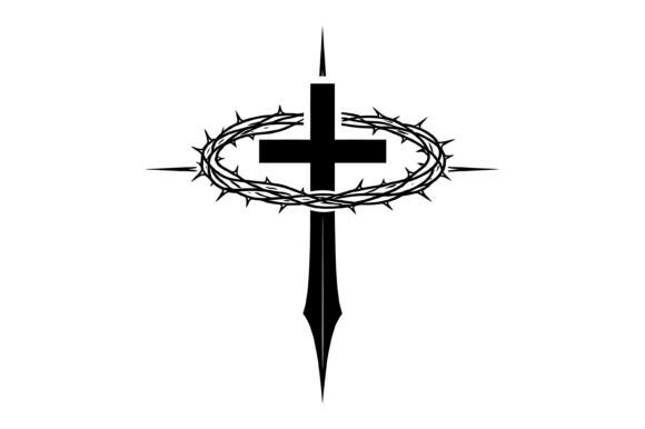 Christian Cross Crown of Thorns: A Versatile T-Shirt Design