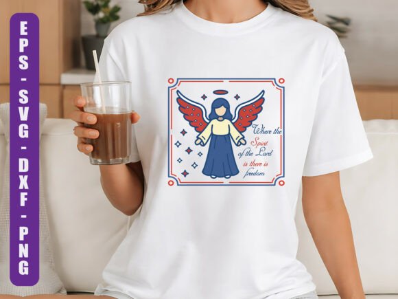 Christian Freedom Angel Design: A Versatile Graphics Asset