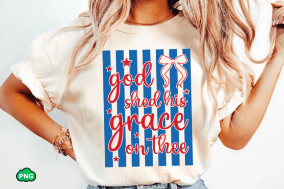 Christian God Shed His Grace on Thee SVG for T-Shirt Designs