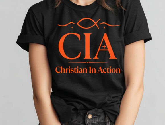 Christian In Action SVG PNG for T-Shirt Designs and Graphics