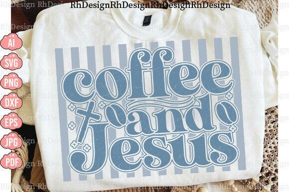 Coffee Jesus PNG: A Bold Graphic for T-Shirt Designs and Branding