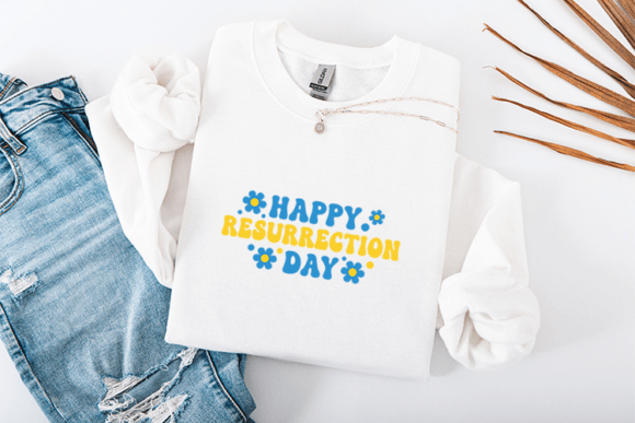 Happy Resurrection Day Graphics: A Fresh T-Shirt Design