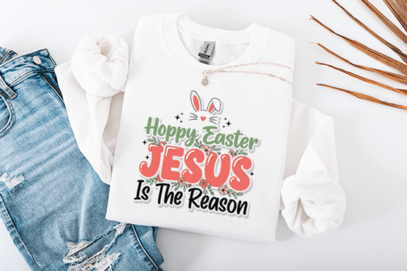 Hoppy Easter Jesus is the Reason: A Perfect T-Shirt Design Graphic