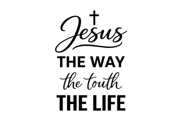 Jesus the Way Typography Design for T-Shirt Graphics
