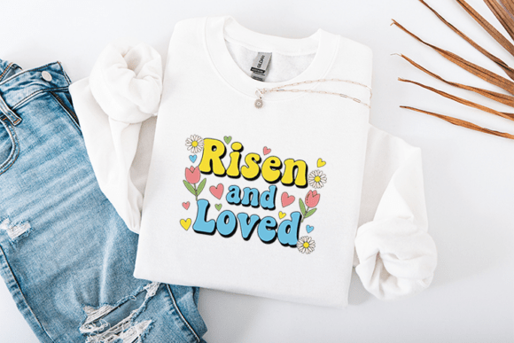 Risen and Loved - A Retro Easter Embroidery