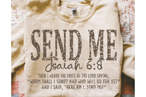 Send Me Svg, Bible Verse Christian Graphics for T-Shirts