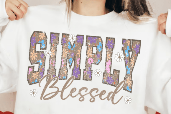 Simply Blessed SVG,Christian PNG for T-Shirt Designs