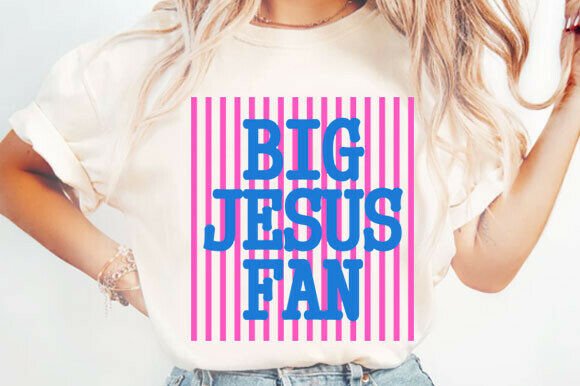 Striped Big Jesus Fan Png: A Unique Graphics Asset for T-Shirt Designs